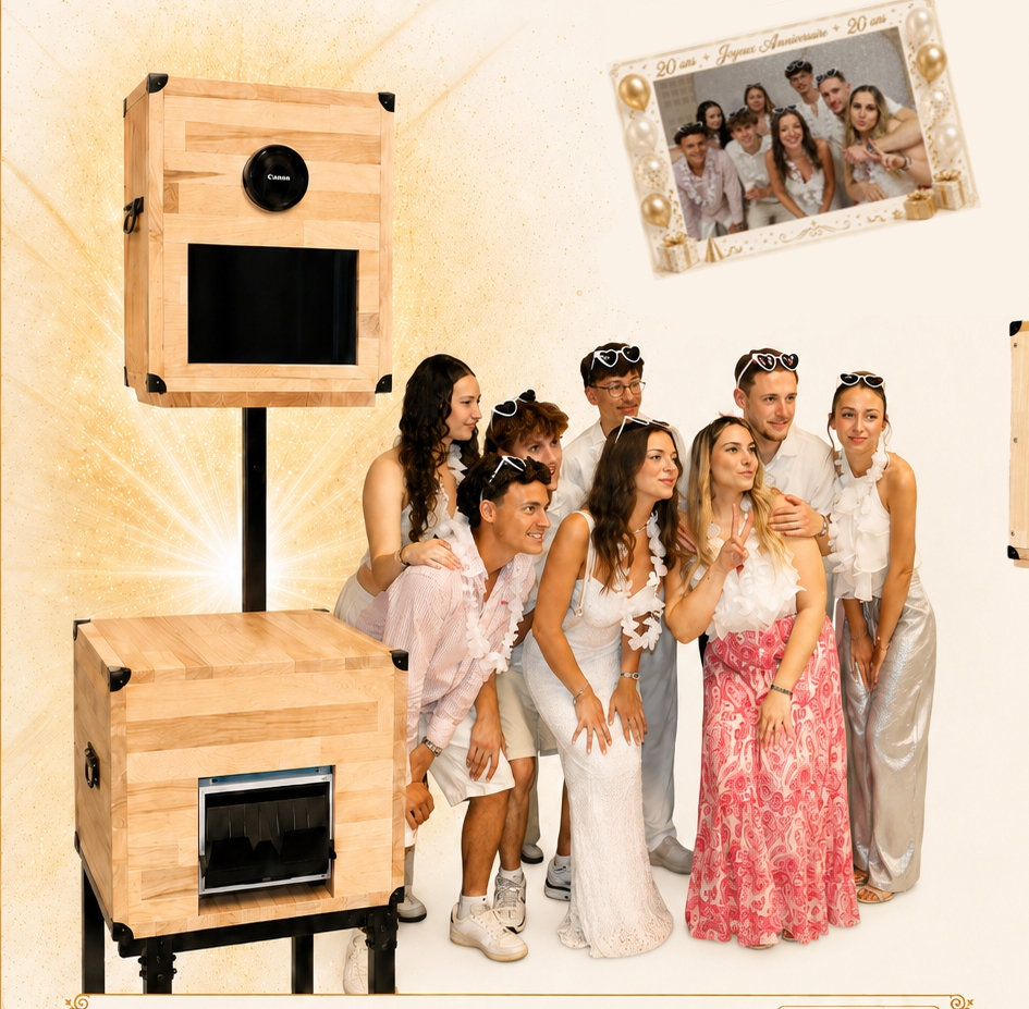 Photobooth Waouh Photos avec invités pendant une animation